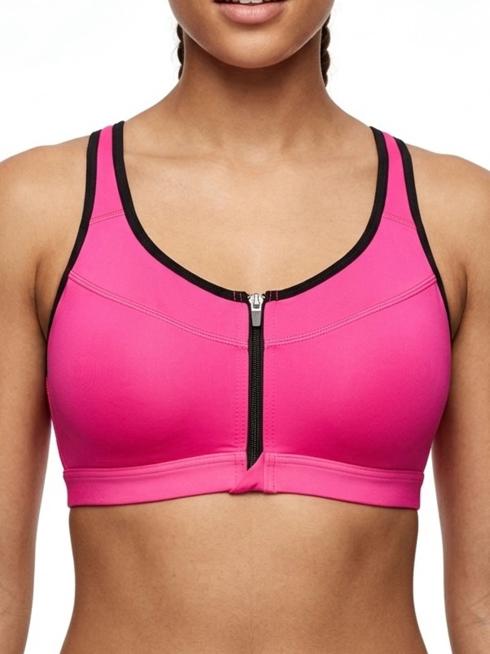 Victoria's Secret VSX Knockout Front Zip Max Support Underwire Sports Bra 34C